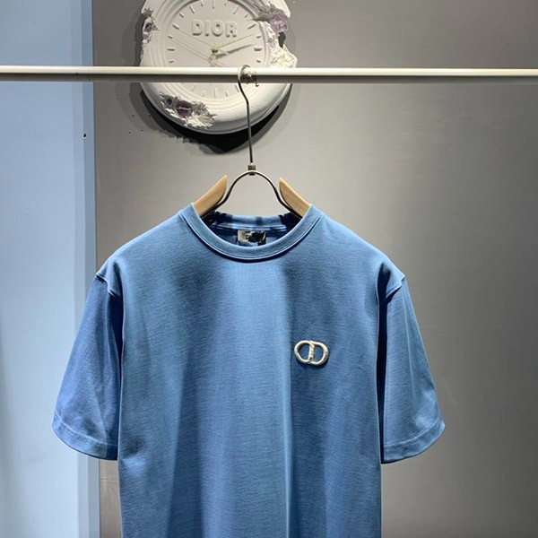 新作◆ディオール CDアイコン Tシャツ コピー コットン クルーネック 刺しゅうロゴ 4色 013J600A0589